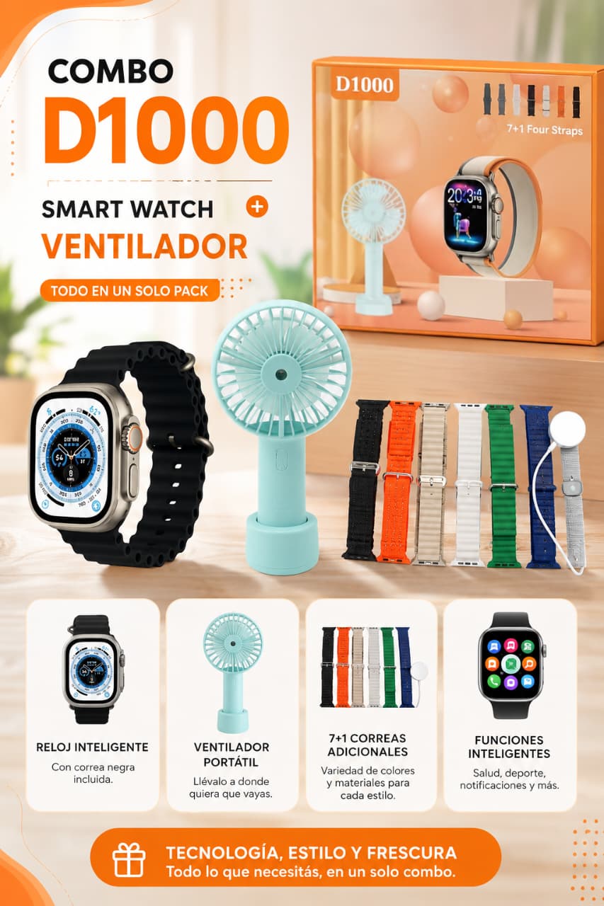 Reloj Inteligente combo